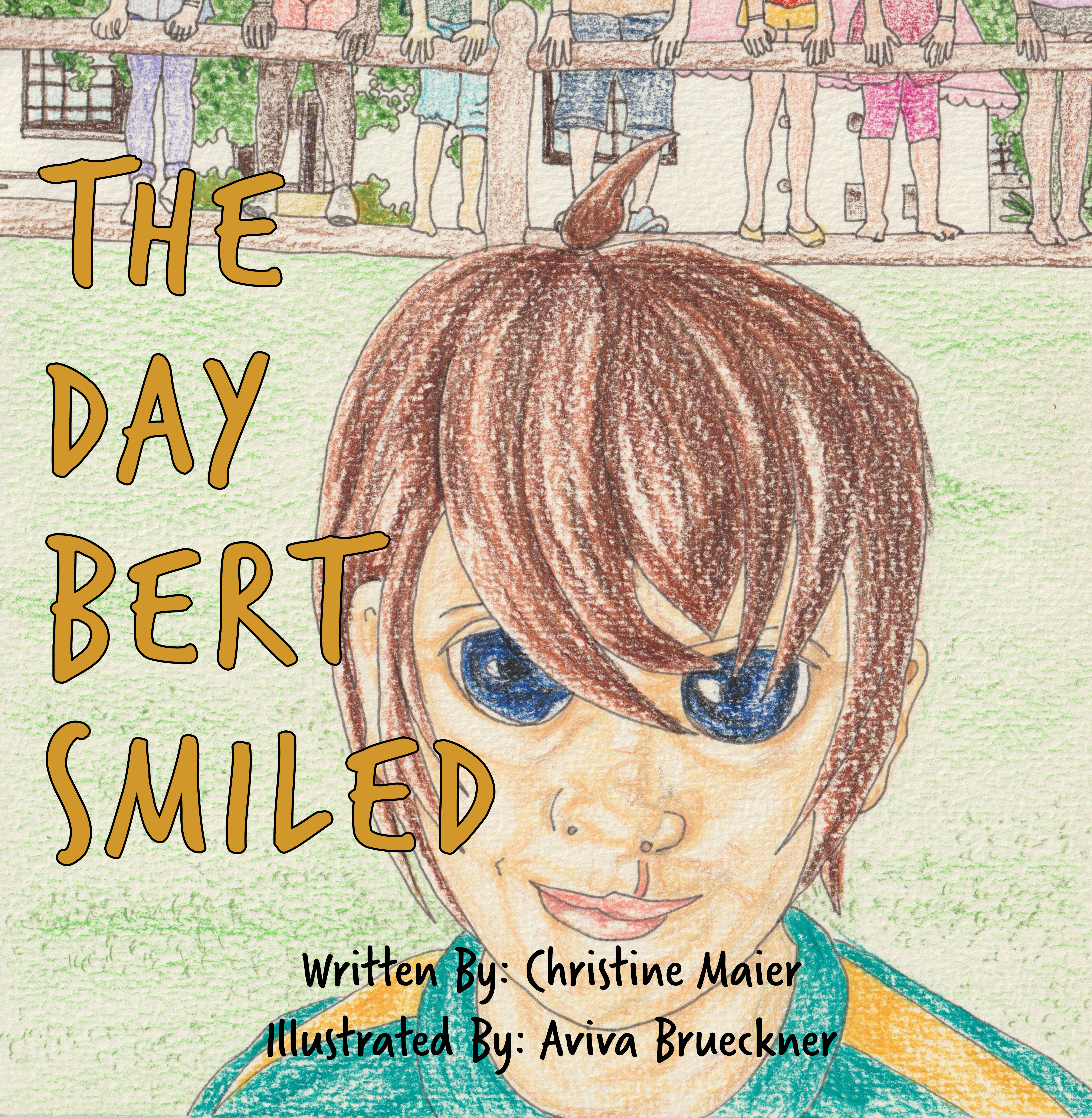 The Day Bert Smiled Book cover: A character named Bert, depicted in a lively pose with vibrant colors and intricate details.